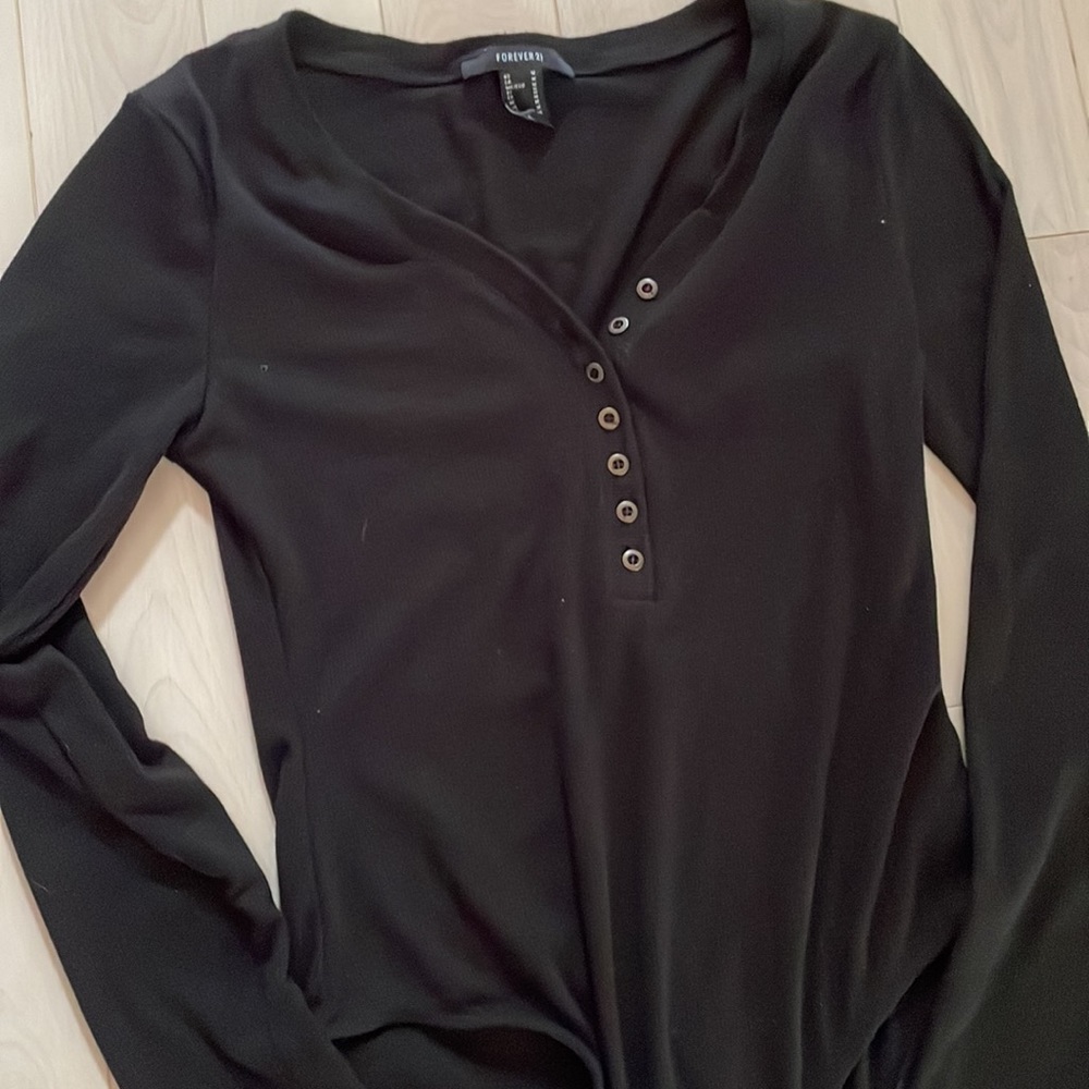 Forever 21 Button Bodysuit